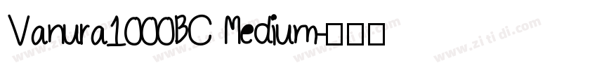 Vanura1000BC Medium字体转换